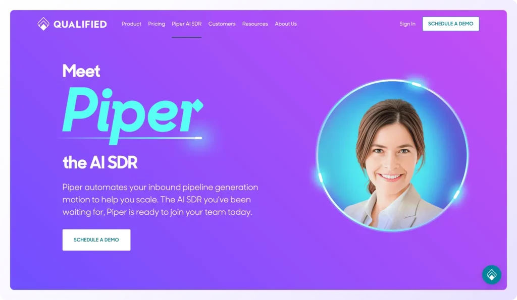 Piper by Qualified Home page