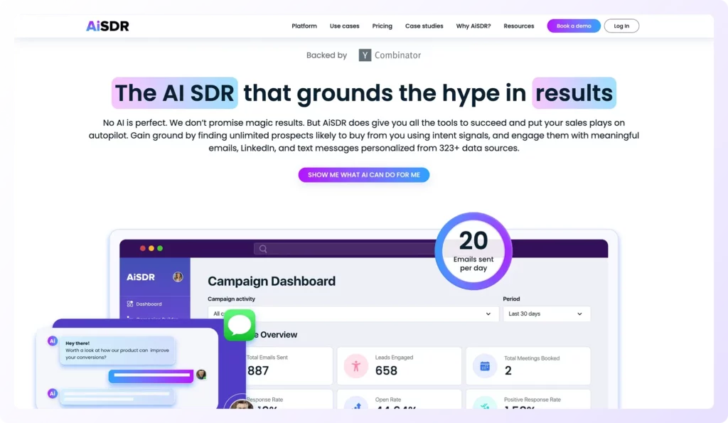 AiSDR Home page
